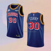 Camiseta Golden State Warriors Stephen Curry NO 30 75th Anniversary Azul