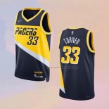 Camiseta Indiana Pacers Myles Turner NO 33 Ciudad 2021-22 Azul