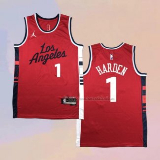 Camiseta Los Angeles Clippers James Harden NO 2 Statement 2024-25 Rojo