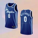 Camiseta Los Angeles Lakers Russell Westbrook NO 0 Classic 2021-2022 Azul