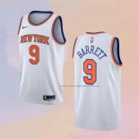 Camiseta New York Knicks RJ Barrett NO 9 Association Blanco