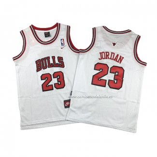 Camiseta Nino Chicago Bulls Michael Jordan NO 23 Blanco