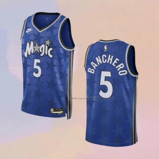 Camiseta Orlando Magic Paolo Banchero NO 5 Classic 2023-24 Azul