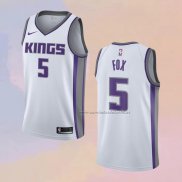 Camiseta Sacramento Kings De'Aaron Fox NO 5 Association Blanco