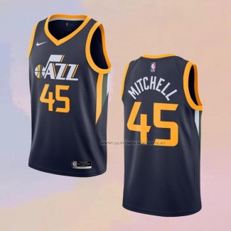 Camiseta Utah Jazz Donovan Mitchell NO 45 Icon 2020-21 Azul