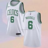 Camiseta Boston Celtics Bill Russell NO 6 Association Blanco