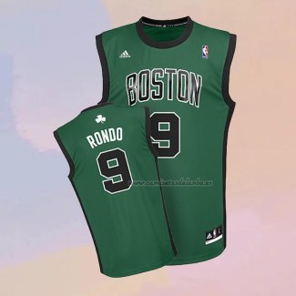 Camiseta Boston Celtics Rajon Rondo NO 9 Verde1