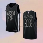 Camiseta Brooklyn Nets Nic Claxton NO 33 Statement 2022-23 Negro