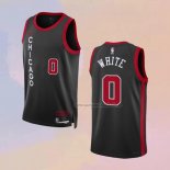 Camiseta Chicago Bulls Coby White NO 0 Ciudad 2023-24 Negro