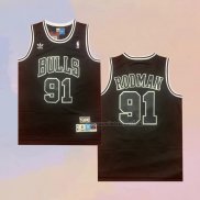 Camiseta Chicago Bulls Dennis Rodman NO 91 Retro Negro