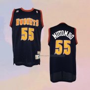 Camiseta Denver Nuggets Dikembe Mutombo NO 55 Retro Negro2