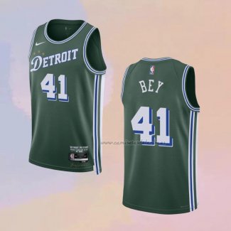 Camiseta Detroit Pistons Saddiq Bey NO 41 Ciudad 2022-23 Verde