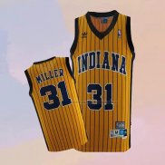 Camiseta Indiana Pacers Reggie Miller NO 31 Retro Amarillo