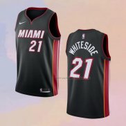 Camiseta Miami Heat Hassan Whiteside NO 21 Icon Negro