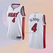 Camiseta Miami Heat Victor Oladipo NO 4 Association 2021-22 Blanco