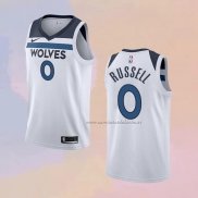 Camiseta Minnesota Timberwolves D'angelo Russell NO 0 Association Blanco