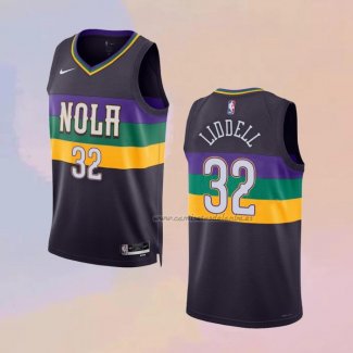 Camiseta New Orleans Pelicans E.J. Liddell NO 32 Ciudad 2022-23 Violeta