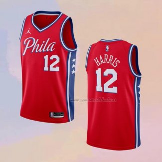 Camiseta Philadelphia 76ers Tobias Harris NO 12 Statement Rojo