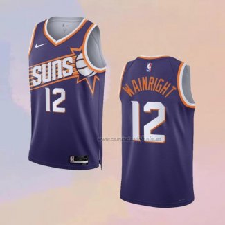 Camiseta Phoenix Suns Ish Wainright NO 12 Icon 2023-24 Violeta