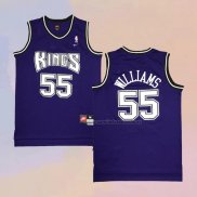 Camiseta Sacramento Kings Jason Williams NO 55 Retro Violeta