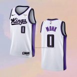 Camiseta Sacramento Kings Malik Monk NO 0 Association 2023-24 Blanco