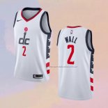 Camiseta Washington Wizards John Wall NO 2 Ciudad 2019-20 Blanco